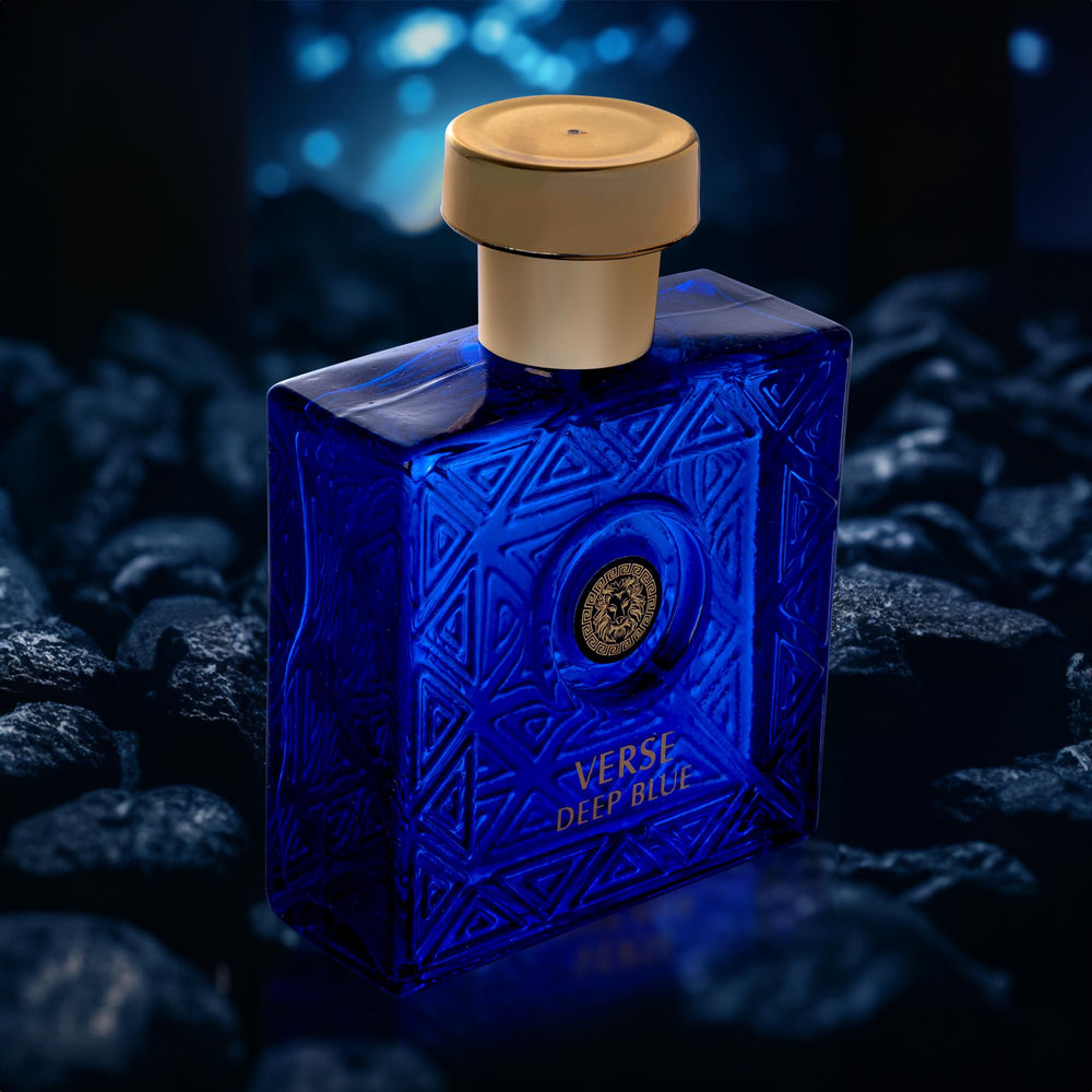 Caja y presentación de Verse Deep Blue, perfecto para regalar con estilo.