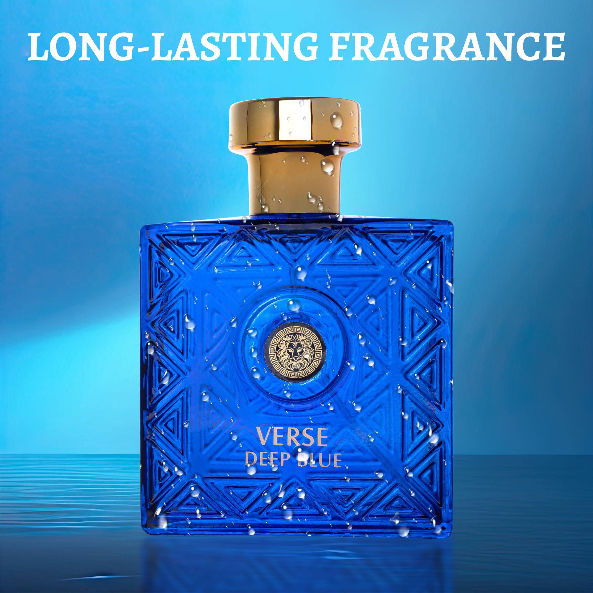 Persona con Verse Deep Blue, complemento de estilo para el día.