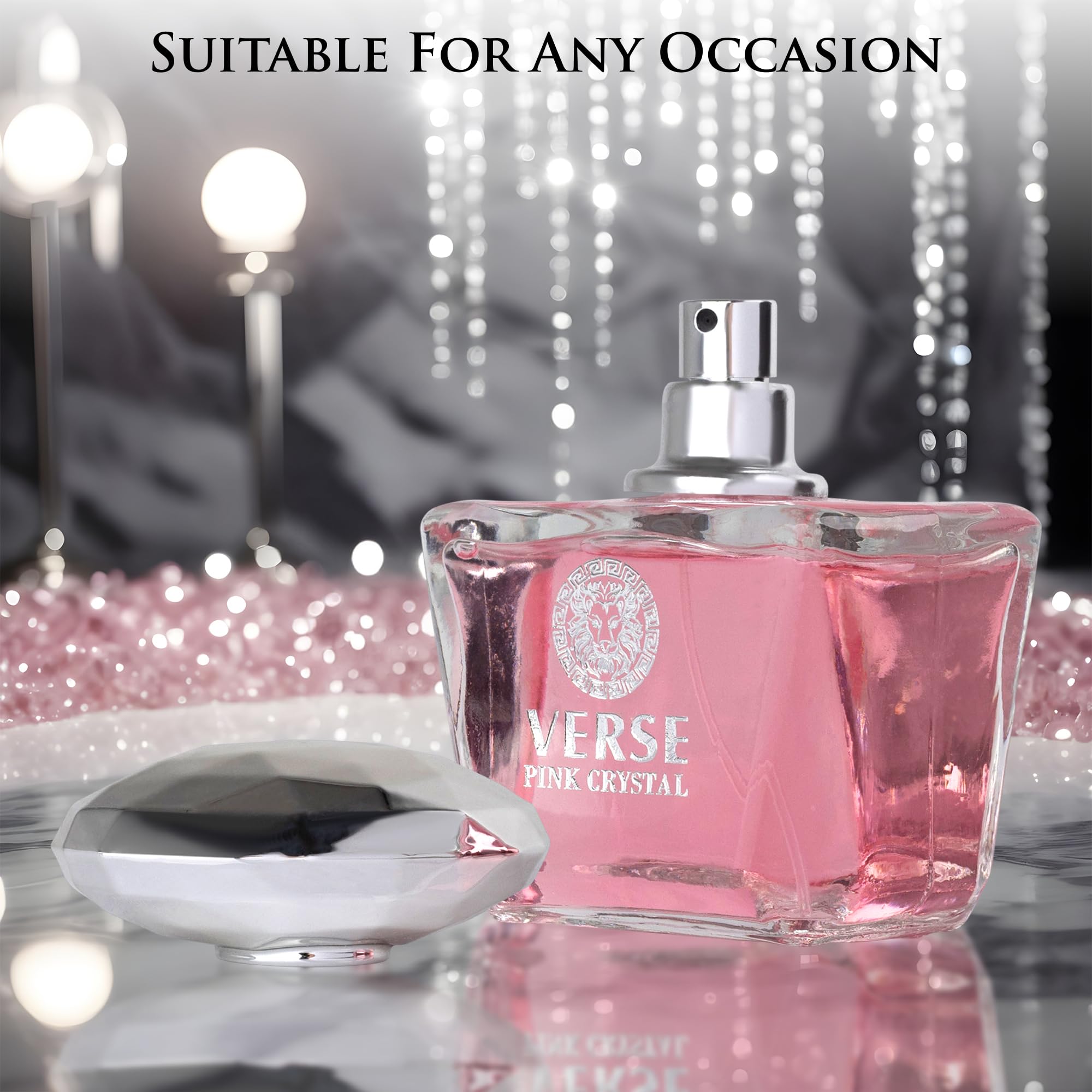 Verse Pink Crystal uso diario listo para cualquier momento.
