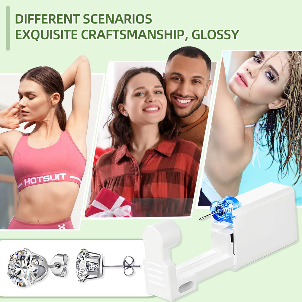 Novopiercing diseño ergonómico, manejo cómodo durante el proceso.