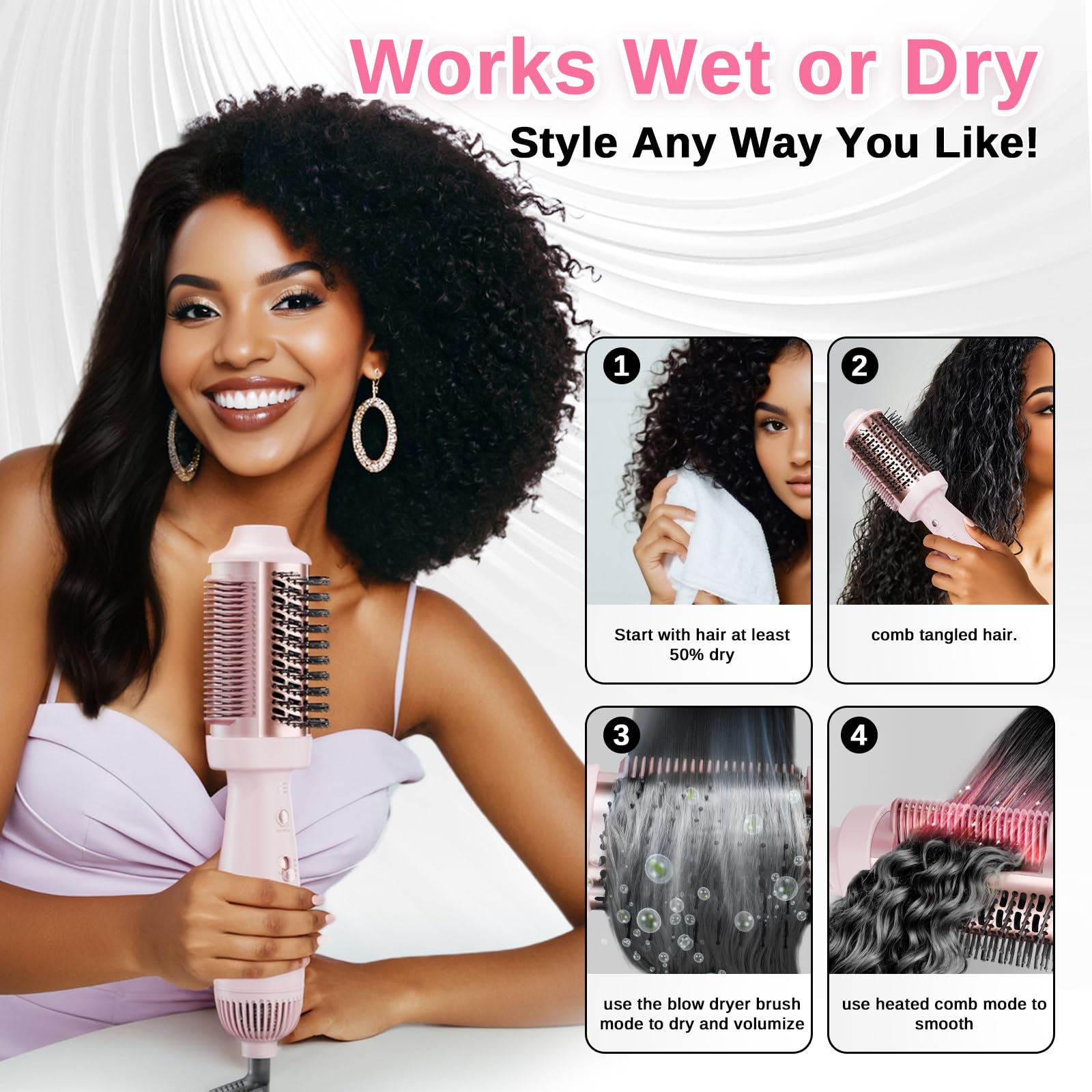 NOVUS Volumen natural con efecto peinado para cabello suave y con brillo