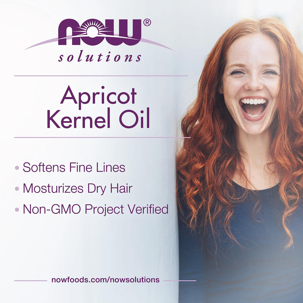 NOW Foods Solutions aceite de albaricoque en piel seca, suave hidratación diaria