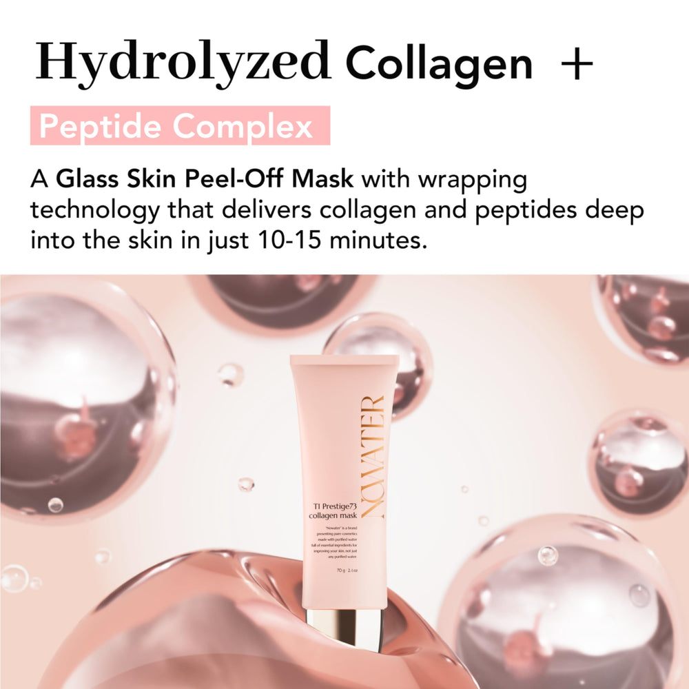 NOWATER mascarilla con colágeno y seis péptidos para firmeza
