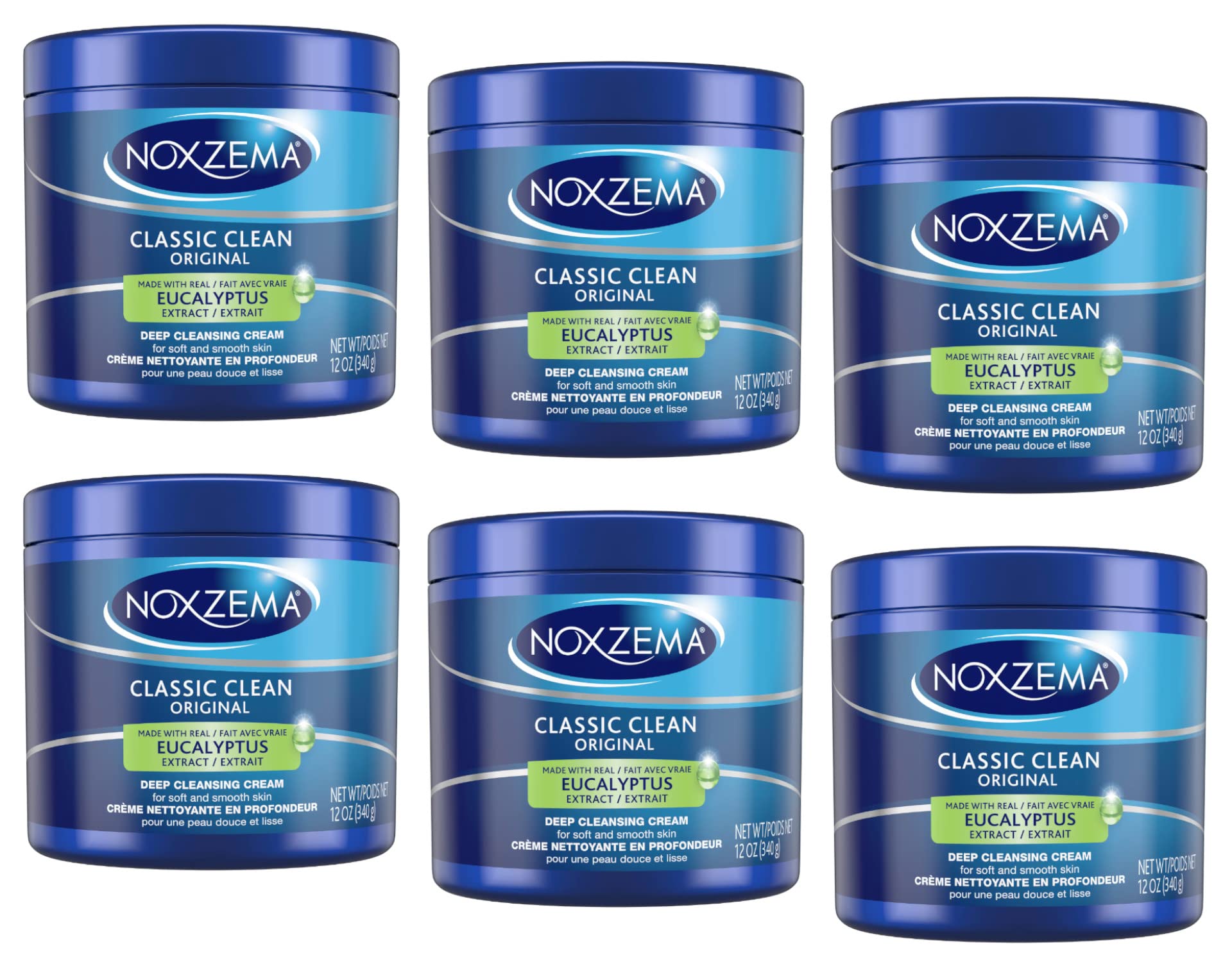 Noxzema Classique Originale, pot de crème nettoyante en profondeur.