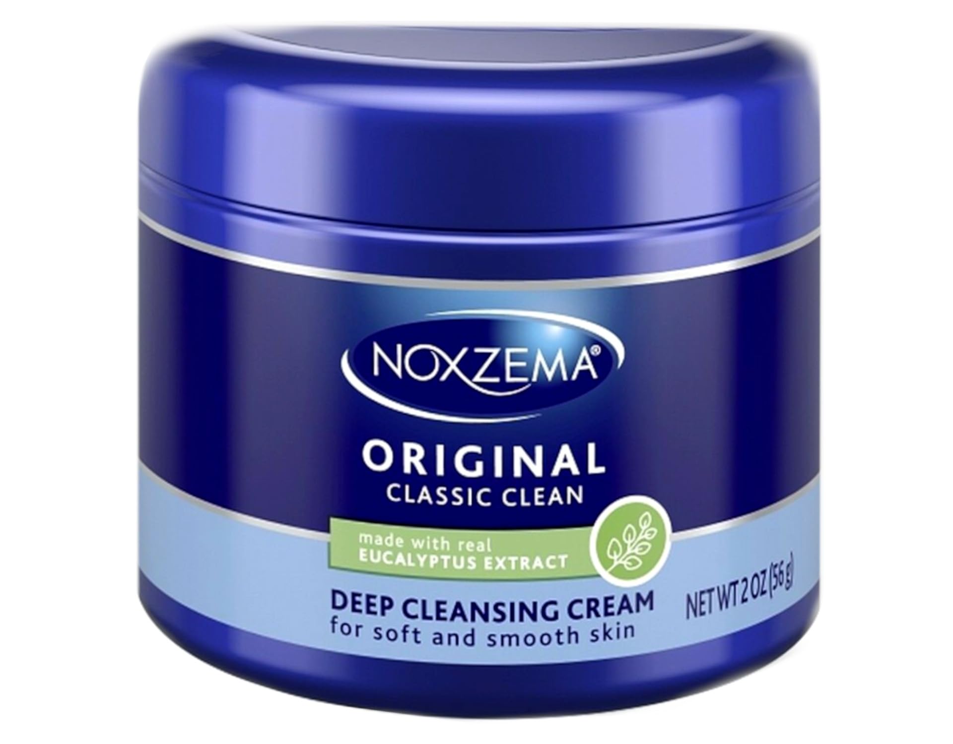 Noxzema crema limpiadora blanca en tarro para limpieza diaria suave.