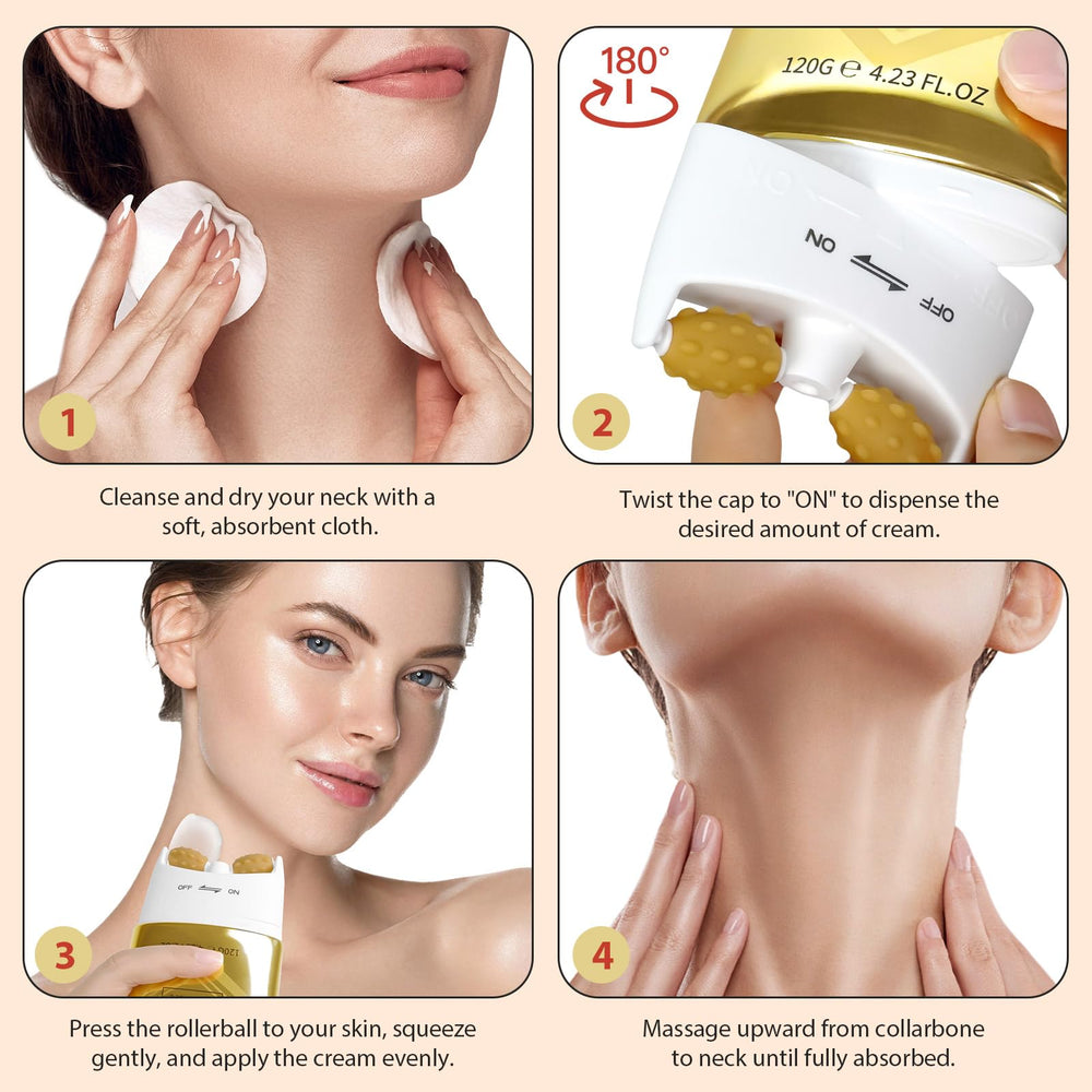 NQINQI AH-8 crema cuello arrugas suaviza líneas finas.
