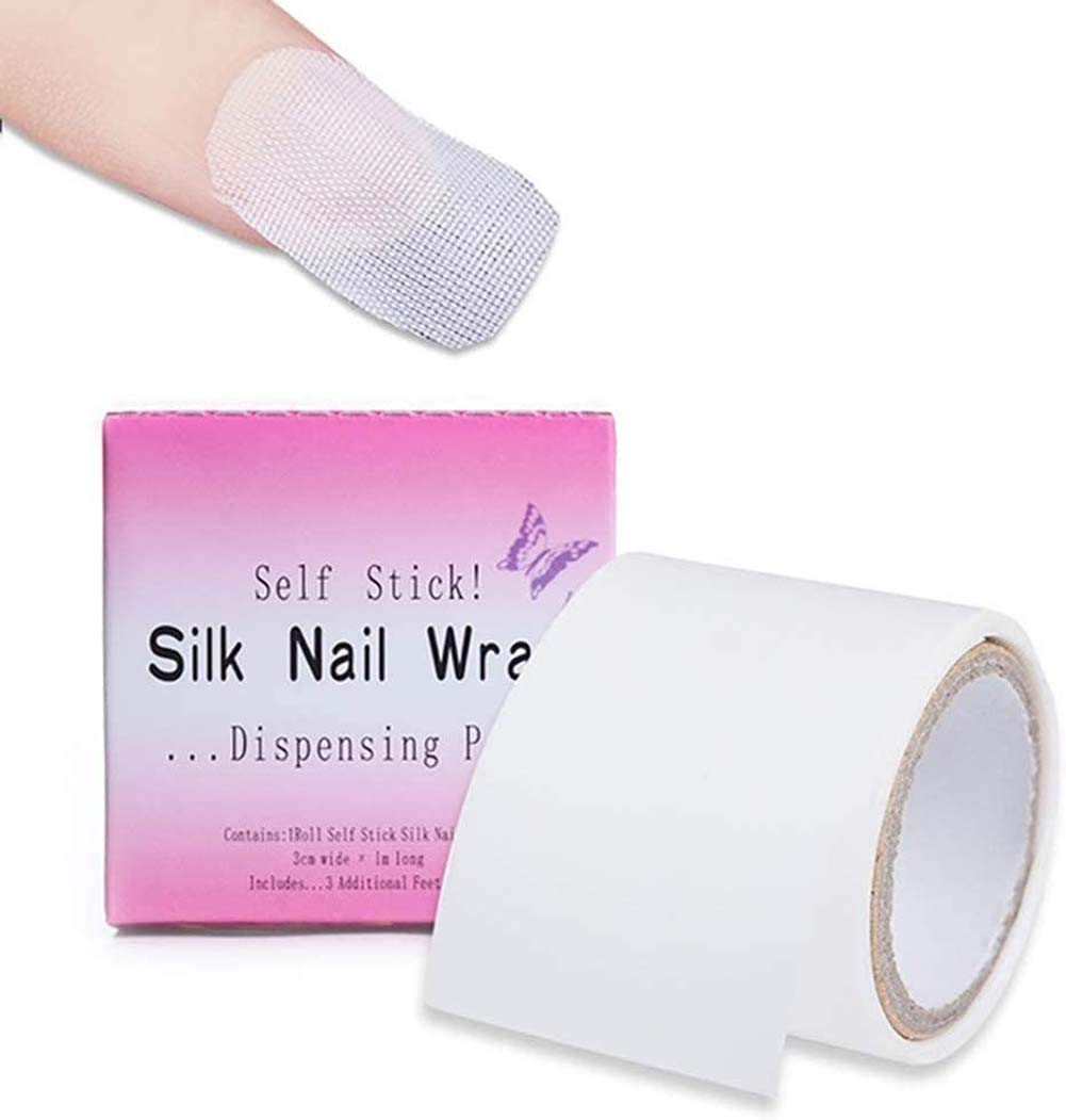 NT-ling rollo reparación de uñas fibra seda, adhesivo, reparación rápida