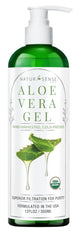 NaturSense Aloe Gel orgánico en envase de 12 onzas para hidratación suave