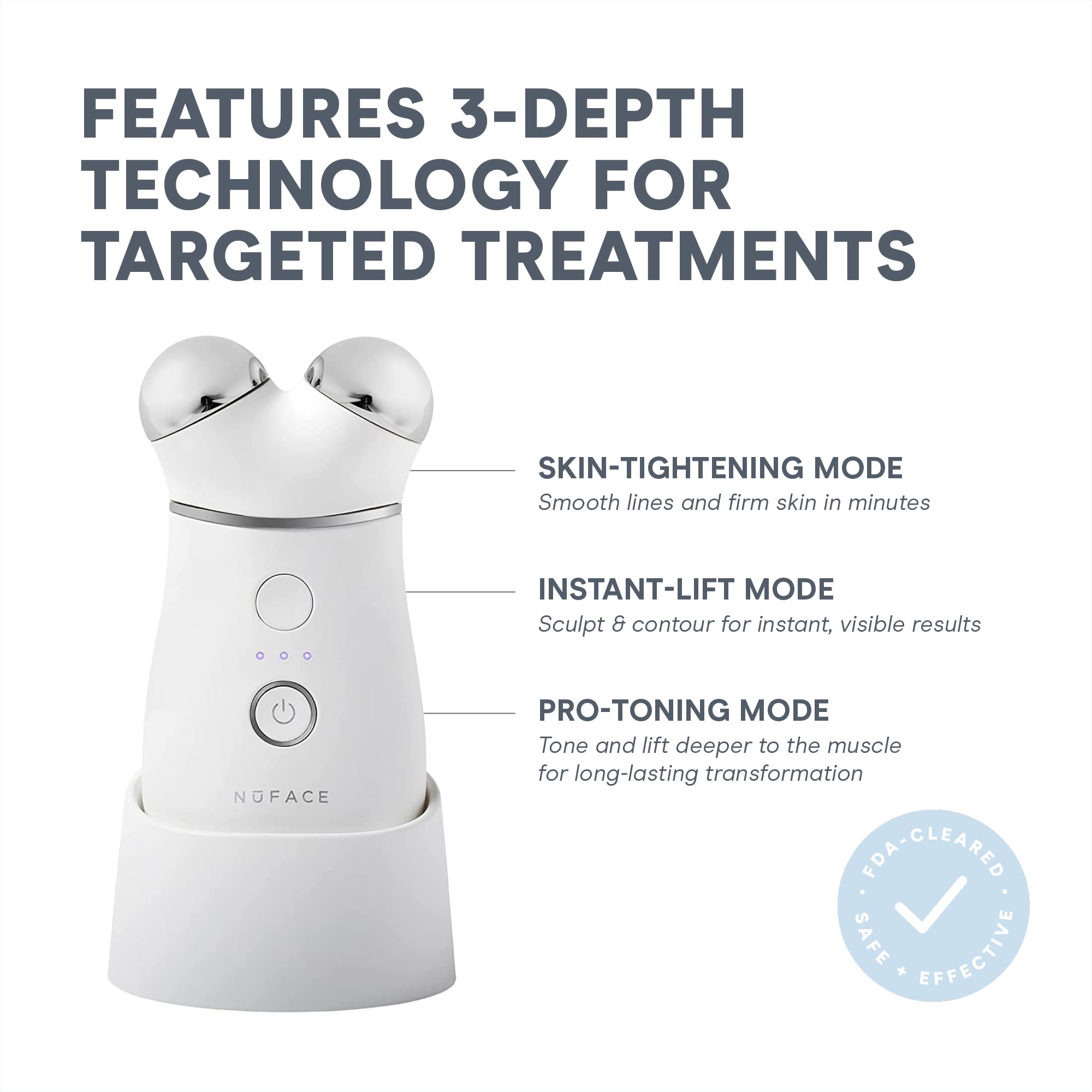 NuFACE Trinity+ activador IonPlex prepara la piel para una microcorriente precisa.