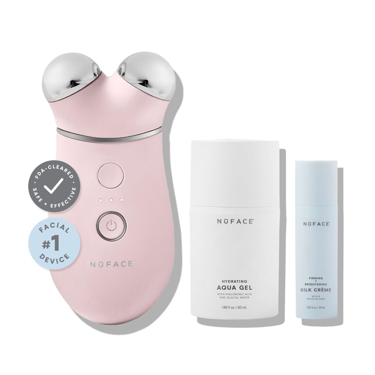 NuFACE Trinity+ dispositivo facial para uso en casa que ayuda a definir contornos.