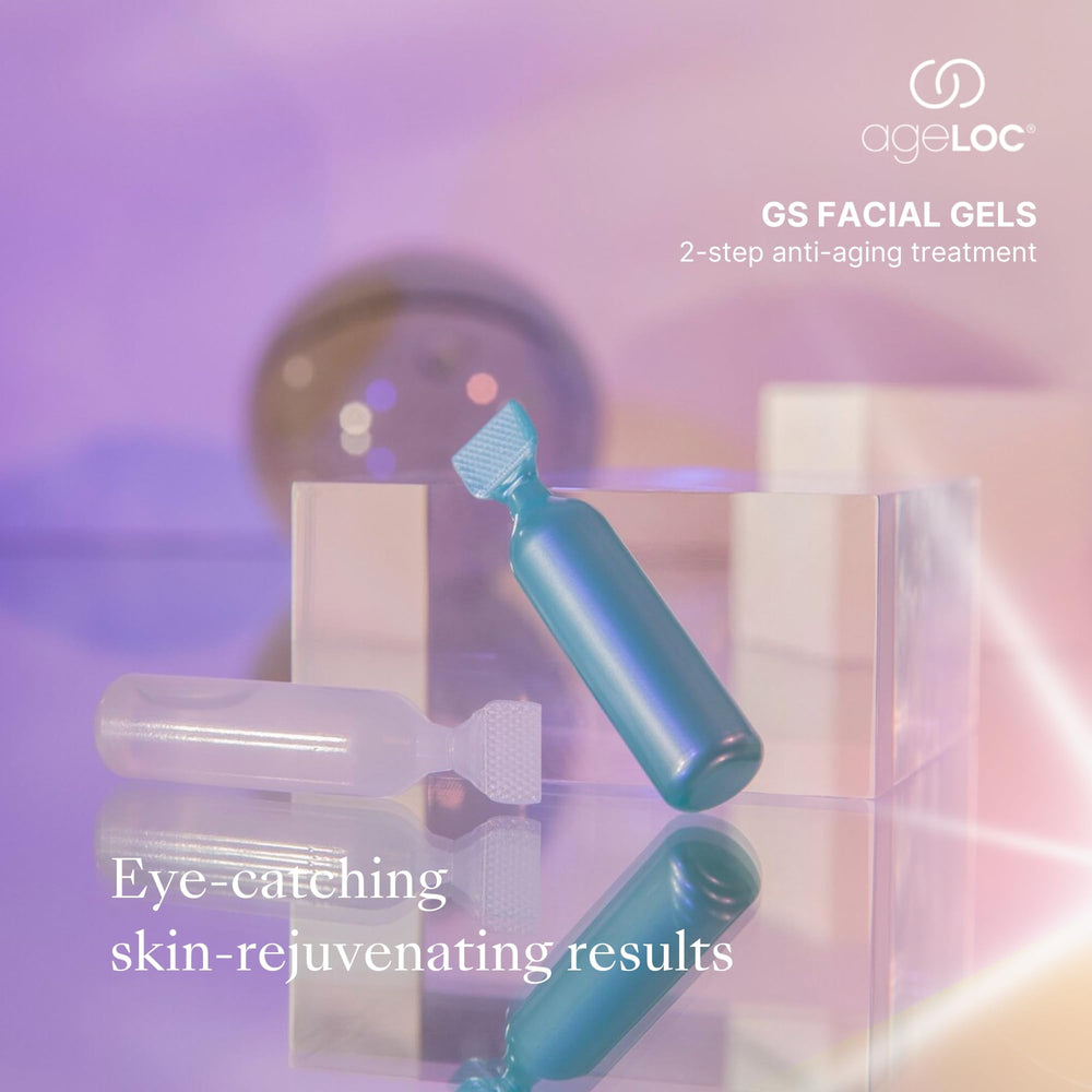Pre-tratamiento de Nu Skin ageLOC GS suaviza poros y prepara la piel.