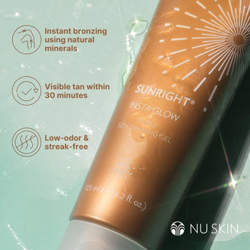 Nu Skin Sunright Insta Glow Gel autobronceador, aroma suave para uso diario