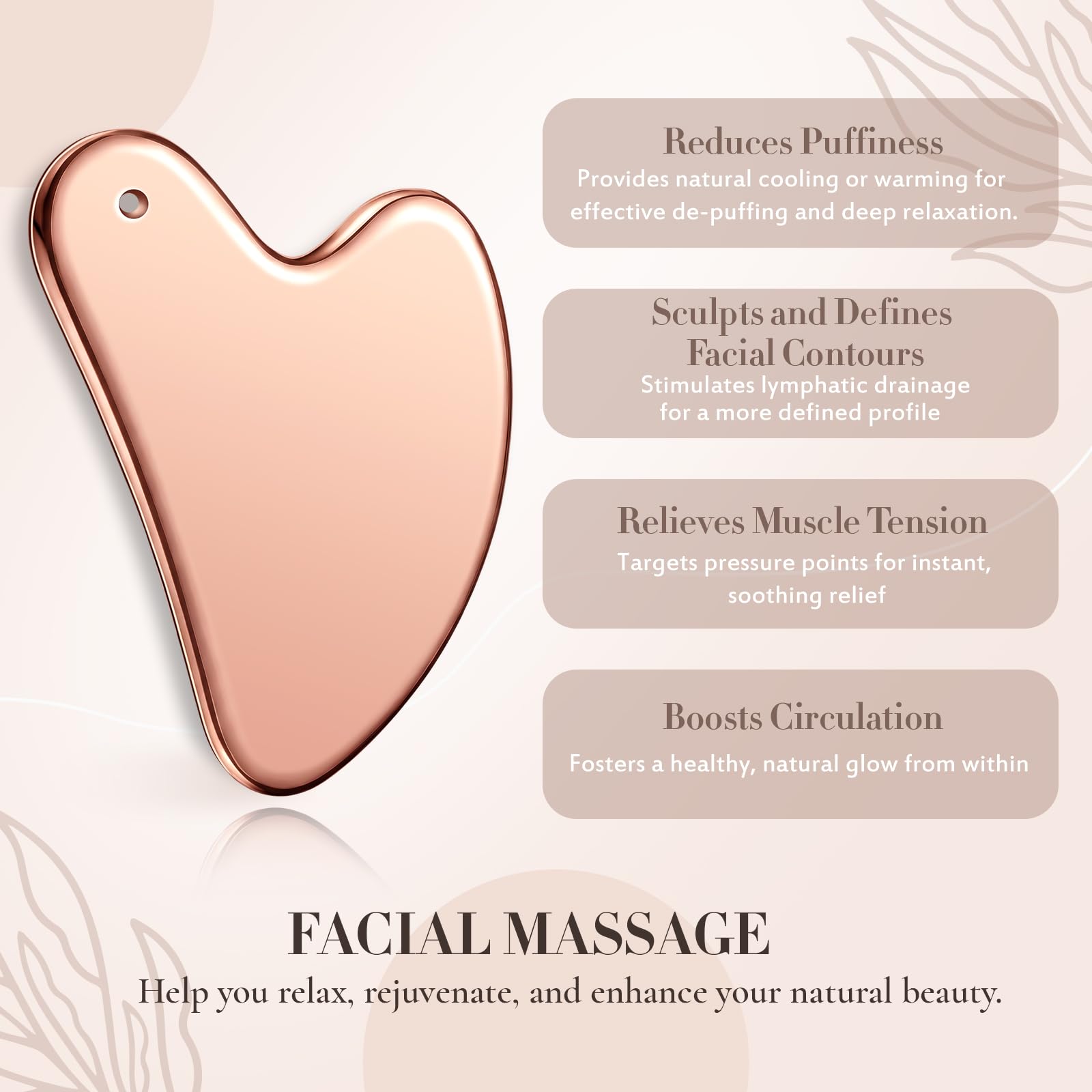 Nuanchu Gua Sha kit regalo con funda de viaje para autocuidado.