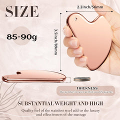 Nuanchu Gua Sha para definición de la mandíbula con uso suave.