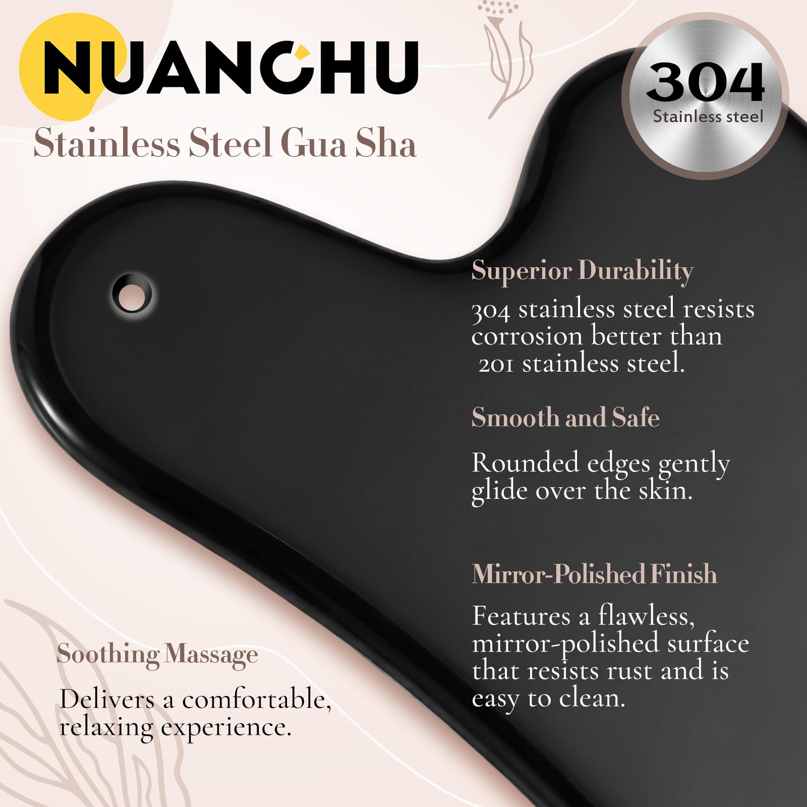 Nuanchu Gua Sha aplicacion-aceite: mejora deslizamiento con aceite o serum.
