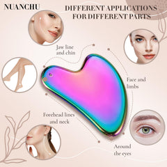 Nuanchu gua sha define la mandíbula para contorno facial