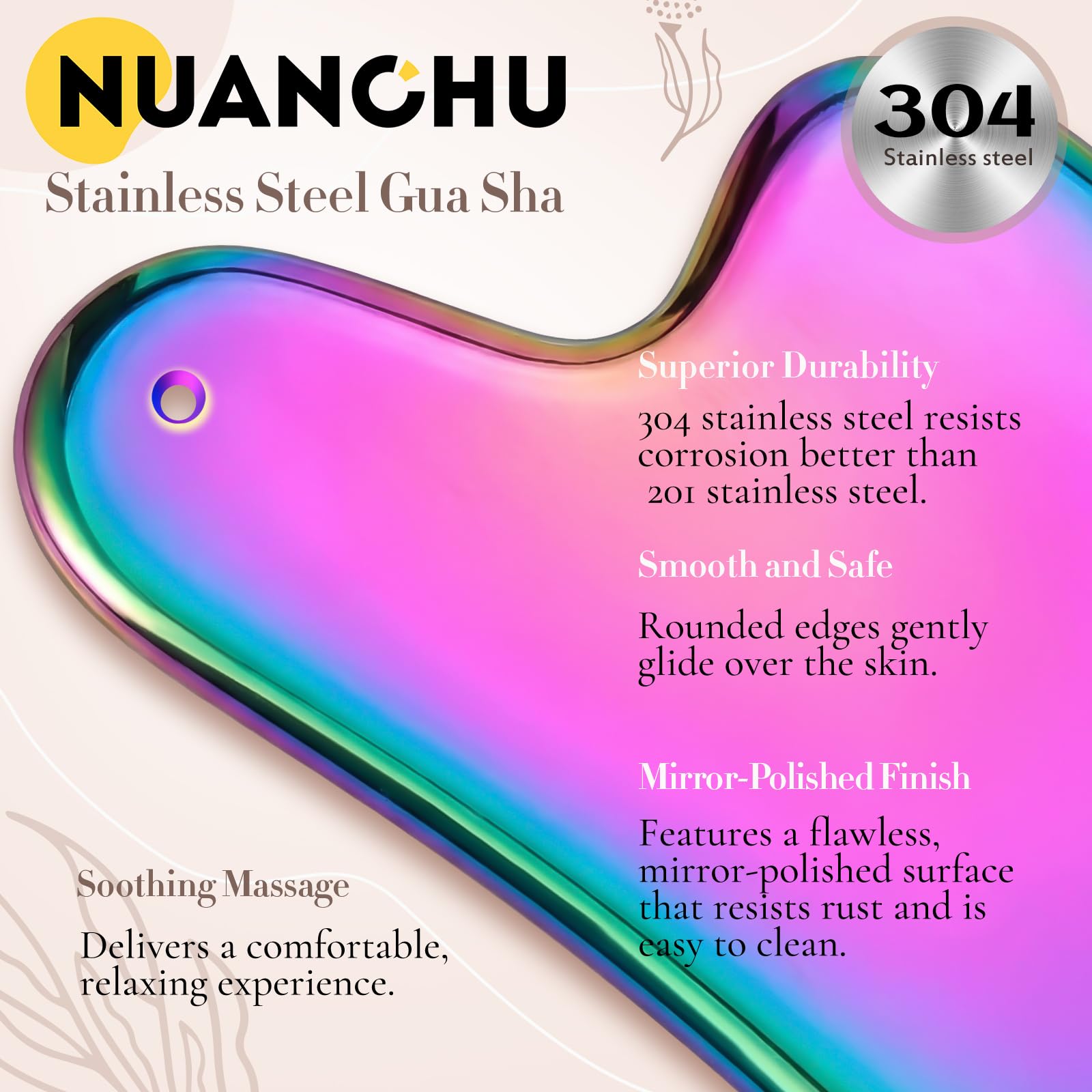 Nuanchu gua sha portátil con funda incluida