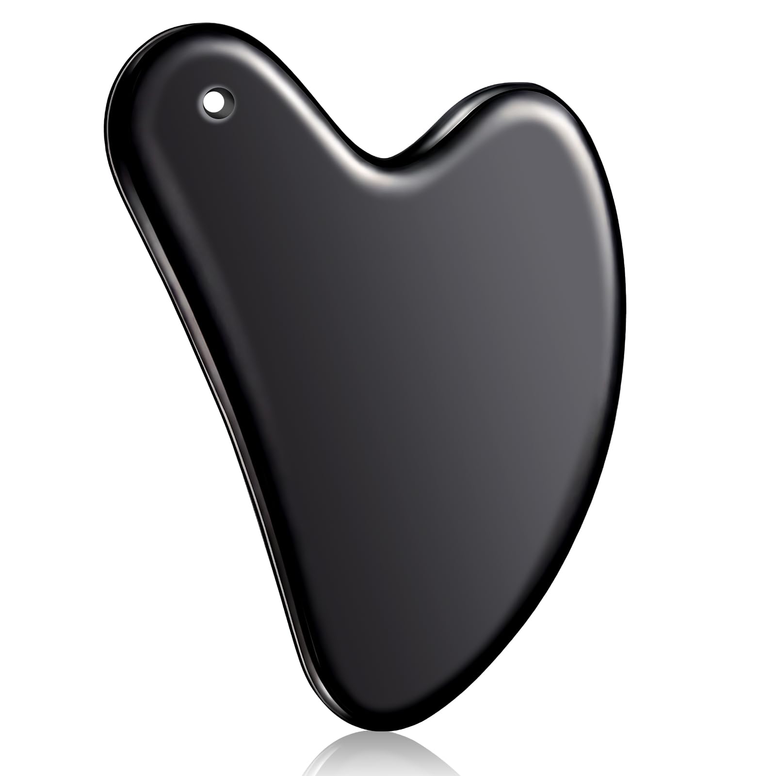 Nuanchu Gua Sha rostro-acero-inoxidable: masaje suave e higiénico para la piel.