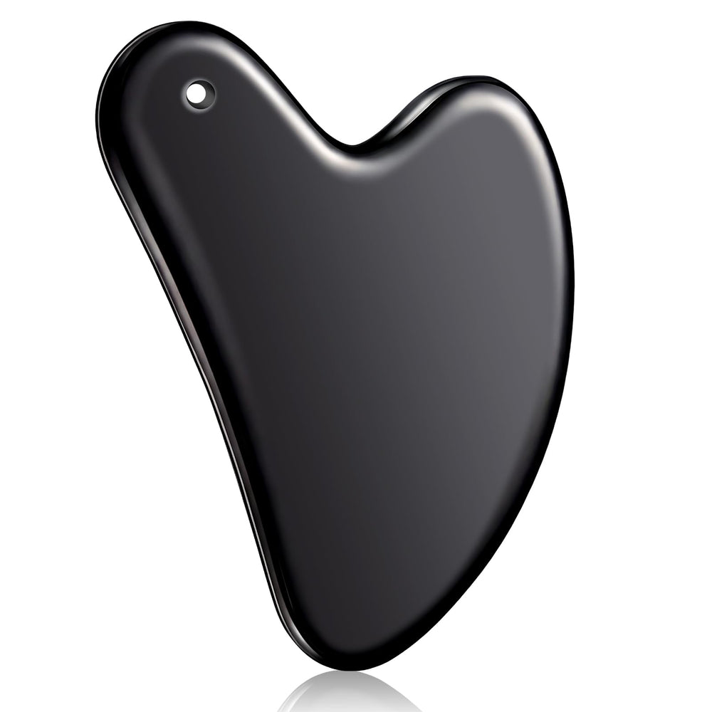 Nuanchu Gua Sha rostro-acero-inoxidable: masaje suave e higiénico para la piel.