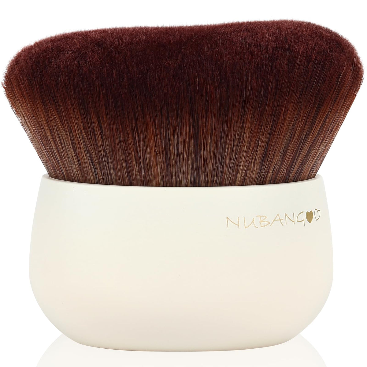 Brocha Nubangoo kabuki extra grande para rostro y cuerpo, acabado uniforme.
