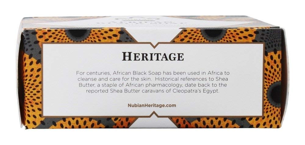 Espuma cremosa del Jabón Negro Africano de Nubian Heritage para una limpieza suave