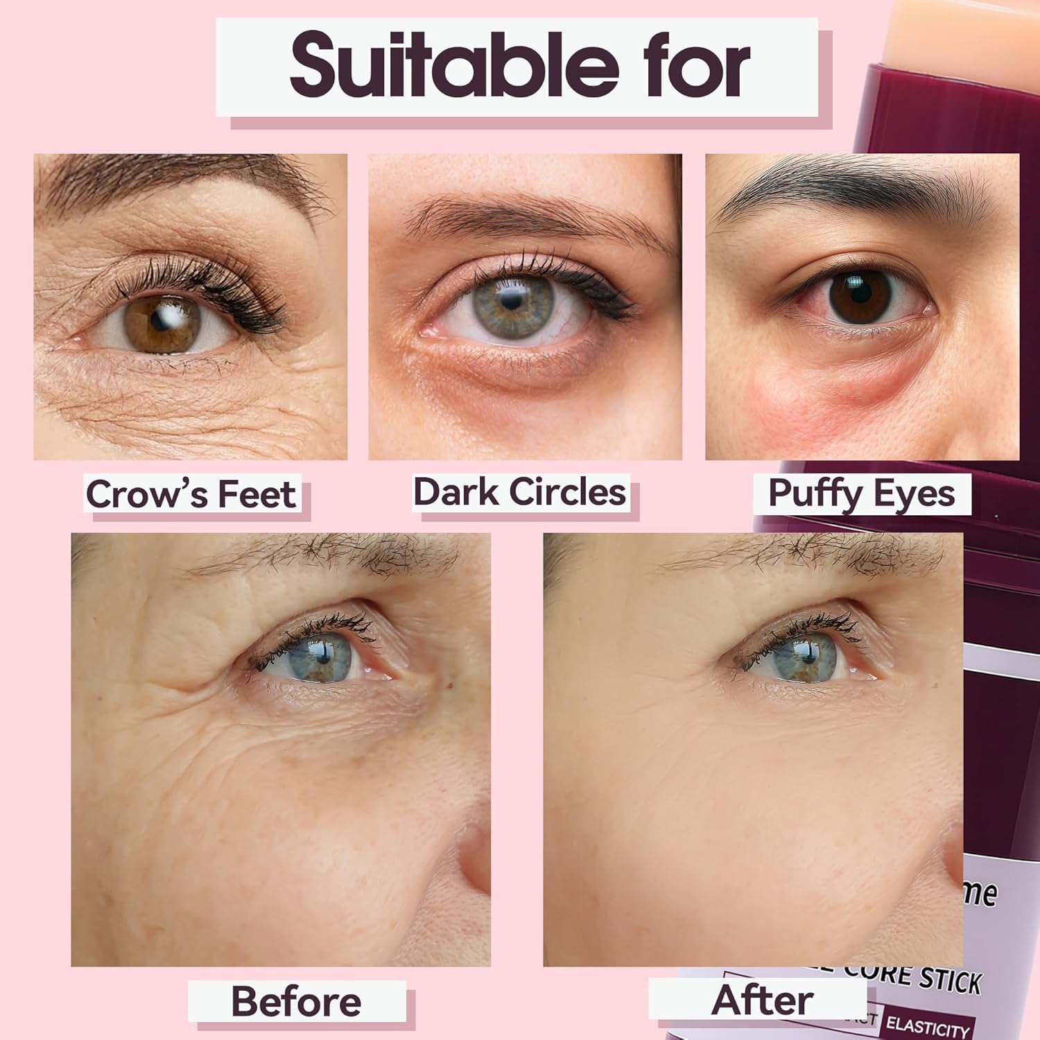 Nuckhuce Calcium Multi Balm Stick para ojos: firmeza y confort inmediato.