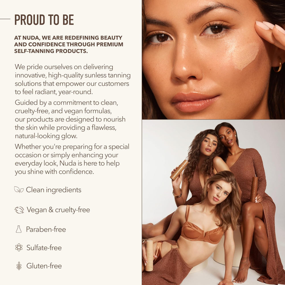 Nuda Face Tan Water: uso diario suave para rostro con resultados graduales.