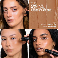 Nudestix Nudies Bronze Bondi Bae: aplicador integrado para esculpir mejillas con acabado suave