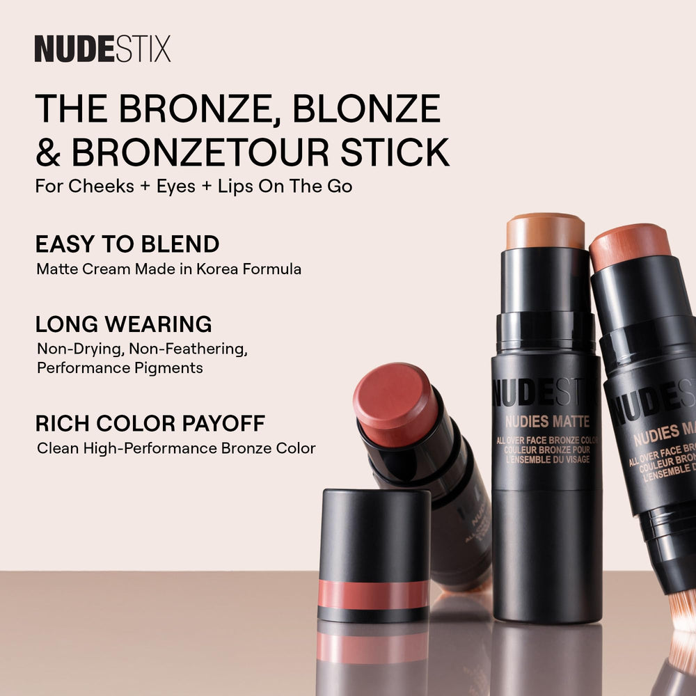 Nudestix Nudies Bronze Bondi Bae: barra multifunción para glow suave en el rostro