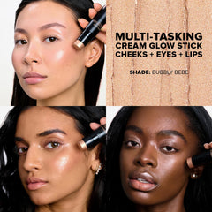 Nudestix Nudies Glow Highlighter Stick: brillo labial para un toque húmedo