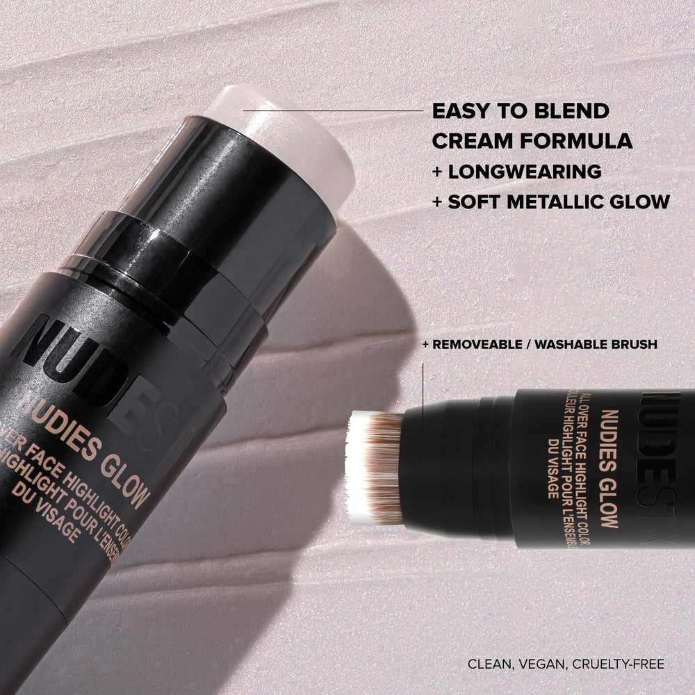 Nudestix Nudies Glow Highlighter Stick: brillo en ojos para mirada iluminada