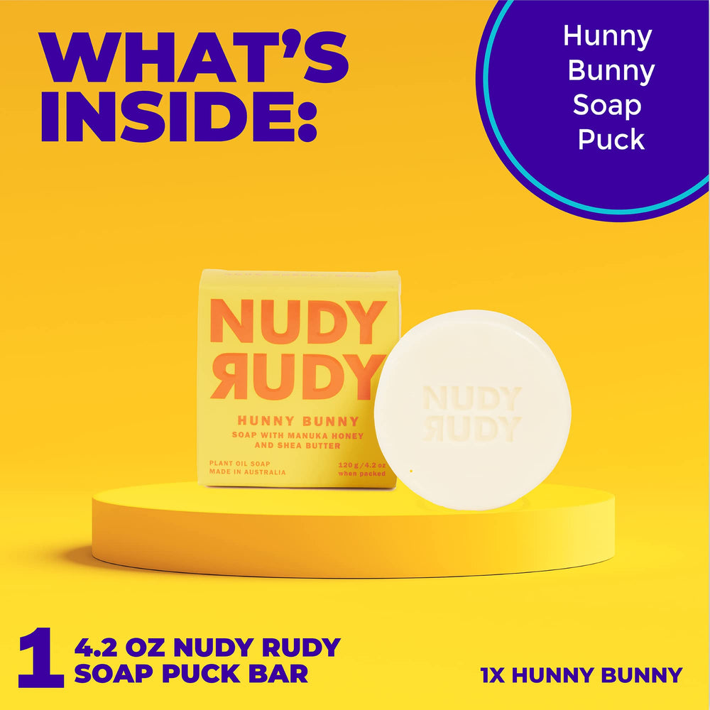 Nudy Rudy Hunny Bunny Espuma cremosa, ideal para afeitado suave.