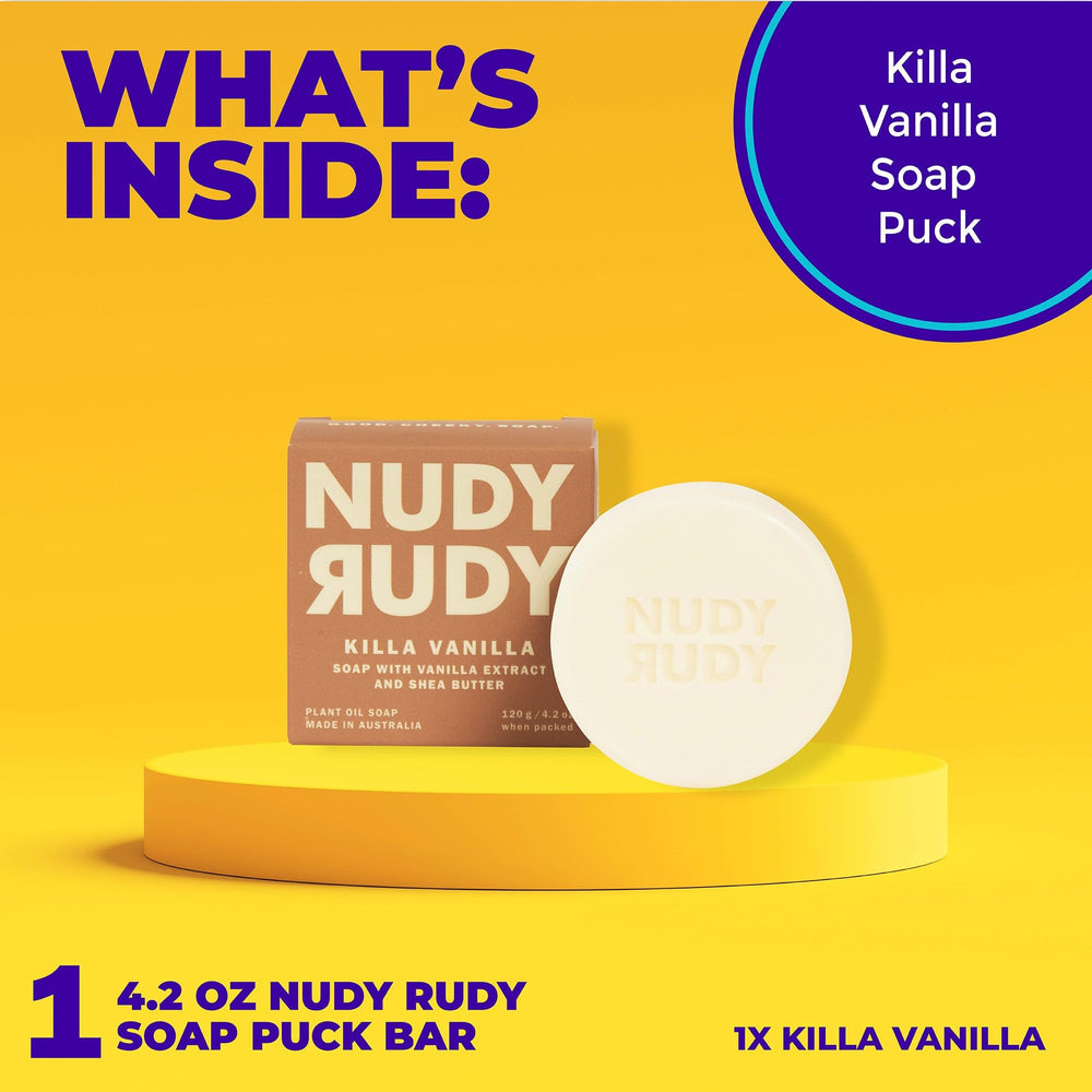 Nudy Rudy Killa Limpieza Suave cuida la piel durante duchas diarias