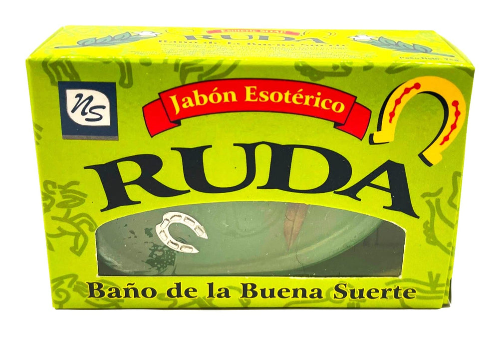 Jabón Rue en barra de Nuestra NS Salud para manos: hidratación suave diaria.
