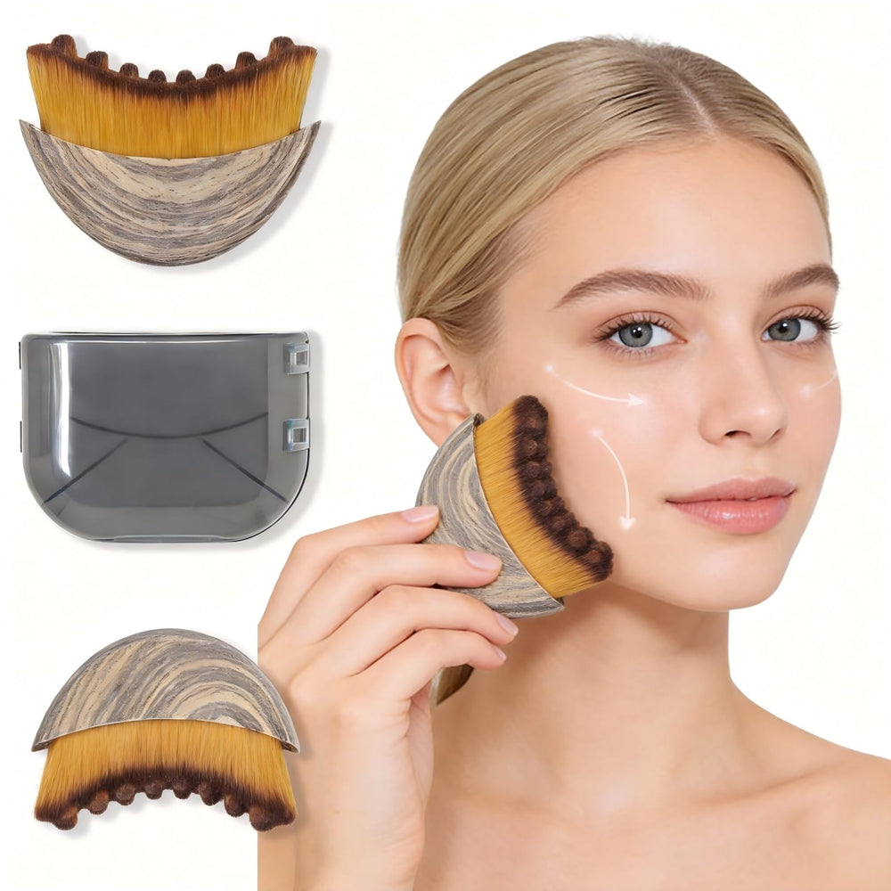 Nuevo cepillo contorno linfático facial para drenaje suave y revitalización de la piel.