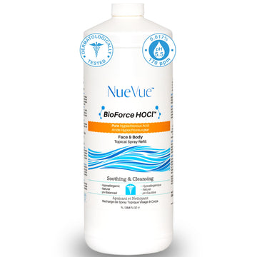 NueVue BioForce HOCl relleno 1 L, opción sostenible para recargar tus frascos.