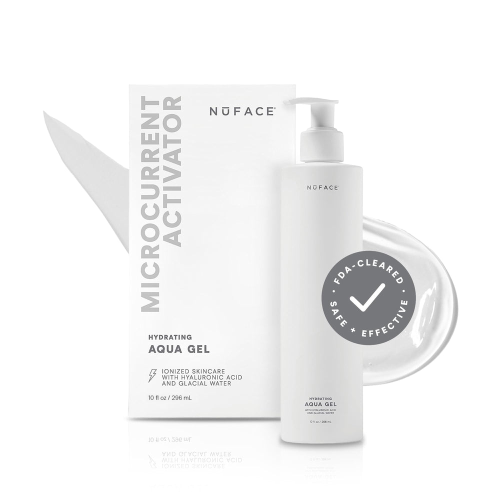 NuFACE Aqua Gel Activator con gel conductor para sesiones de microcorriente en la piel