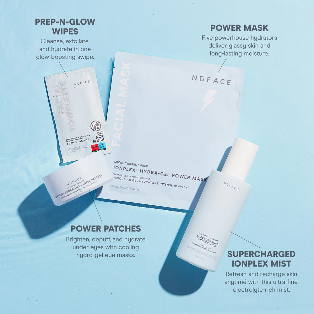 NuFACE IonPlex Hydra-Gel, parche refrescante para ojos, aporta sensación fría y alivio.