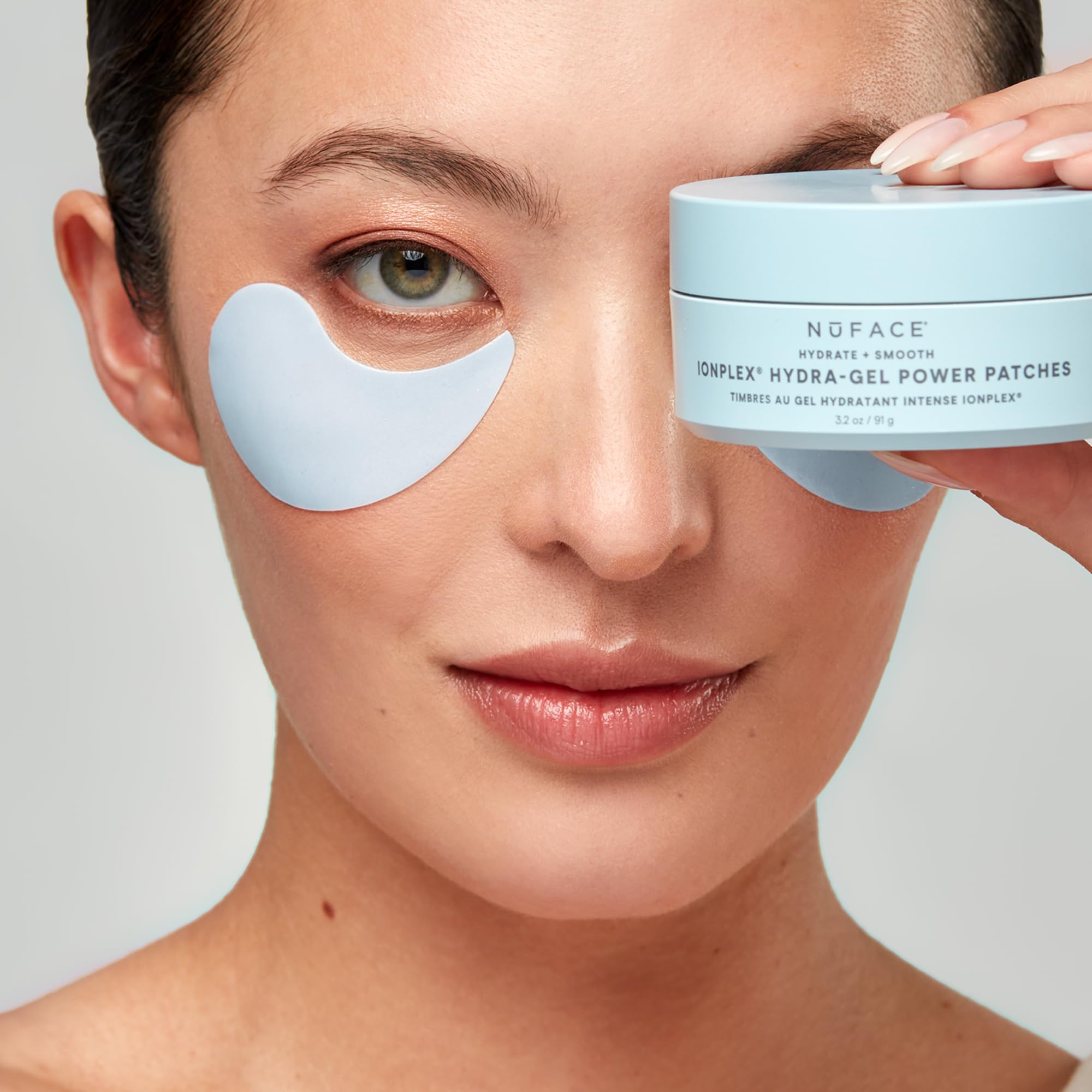 NuFACE IonPlex Hydra-Gel, parches que se adaptan a contornos faciales y brindan hidratación.