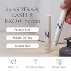 NULASTIN – Applicateur-serum cils pour une application précise sur la ligne des cils.