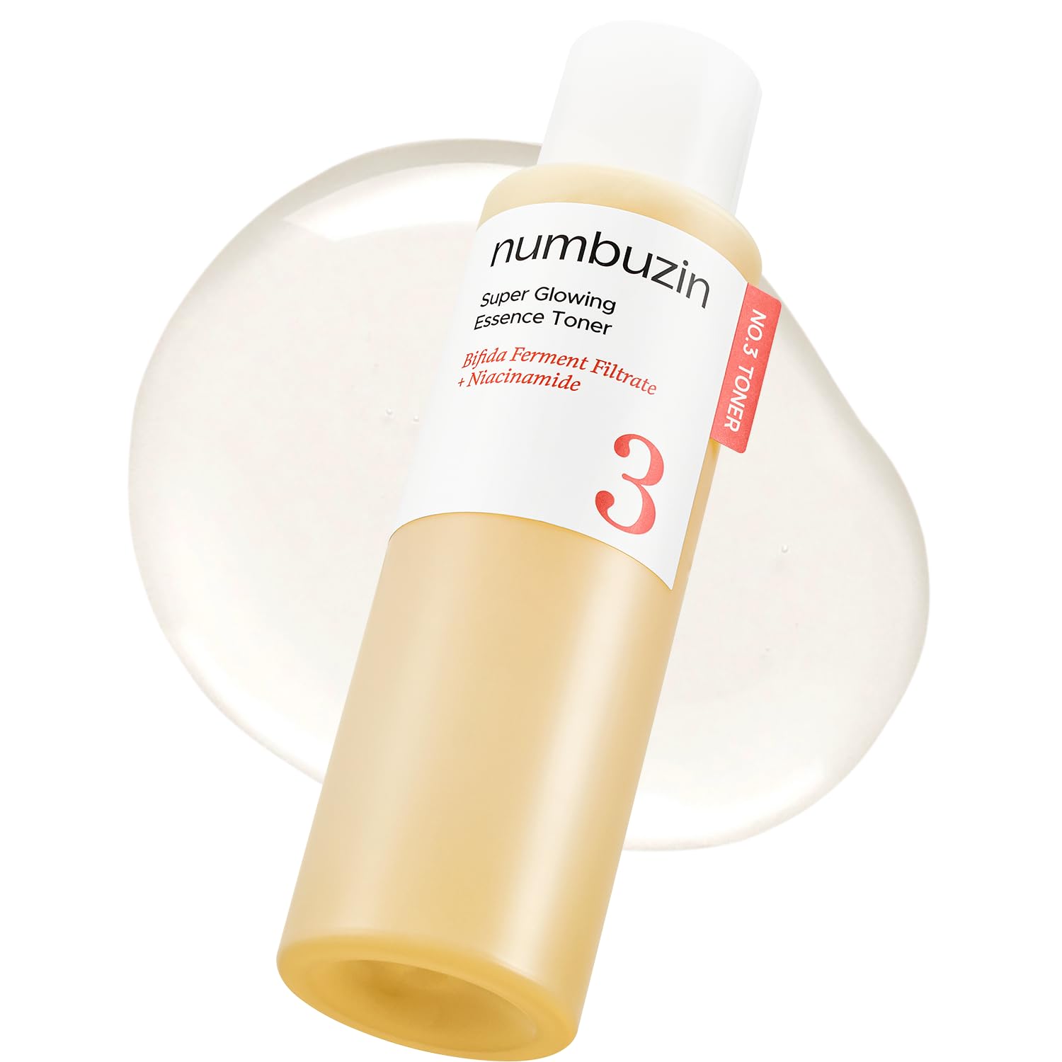 Numbuzin No.3 tonico-esencia-fermentada para un brillo suave en la piel.