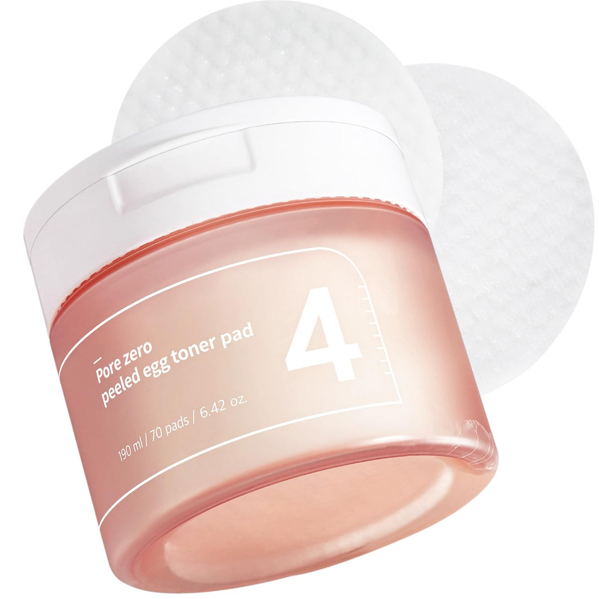 numbuzin No4 discos tonificantes exfoliantes que afinan poros y limpian suavemente