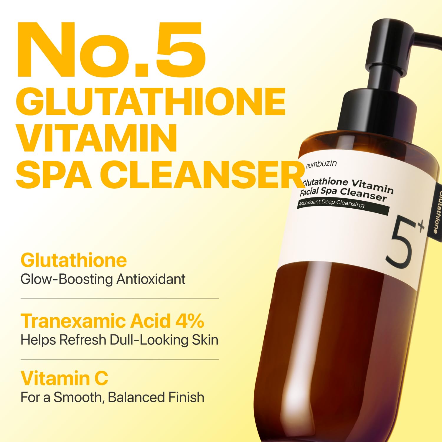 numbuzin No.5 Aceite Limpiador desmaquilla maquillaje de larga duración con suavidad.