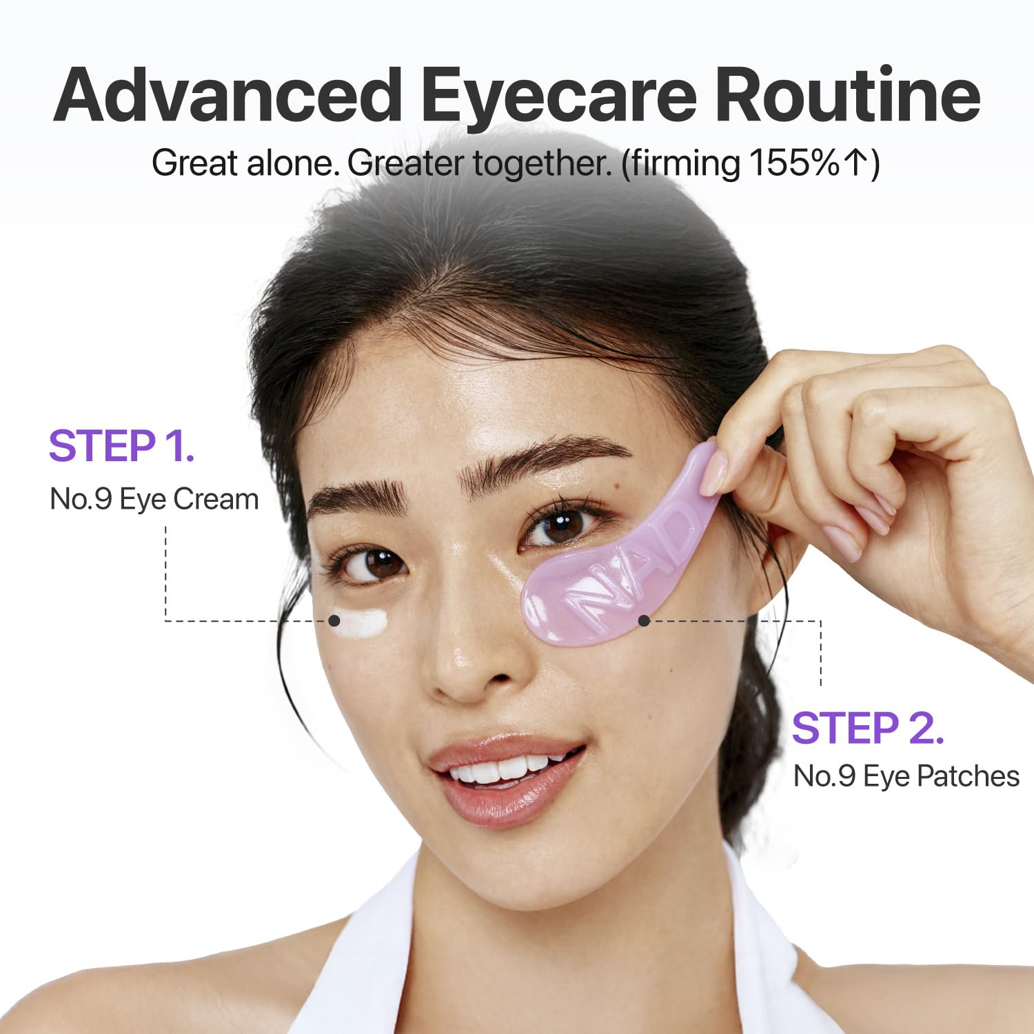 Numbuzin No.9 crema ojos diseñada para usar bajo maquillaje.