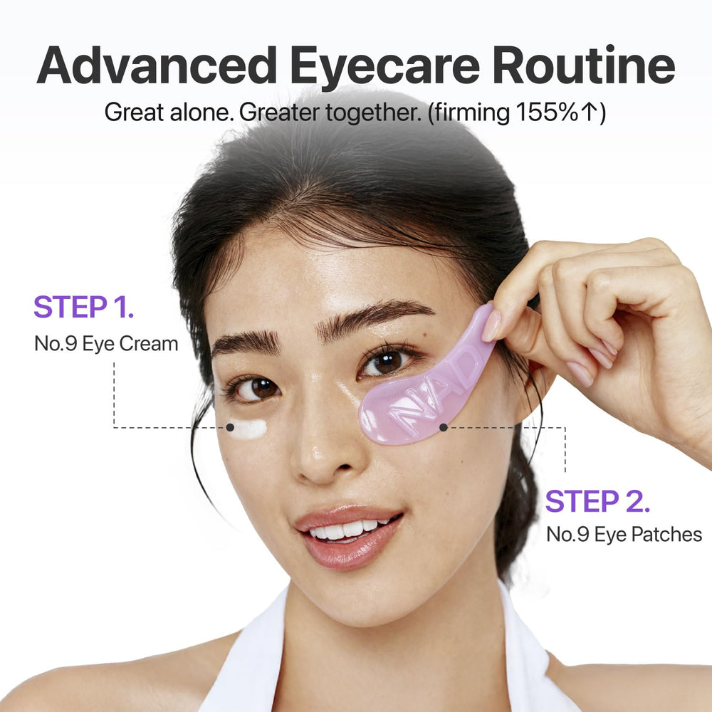 Numbuzin No.9 crema ojos diseñada para usar bajo maquillaje.