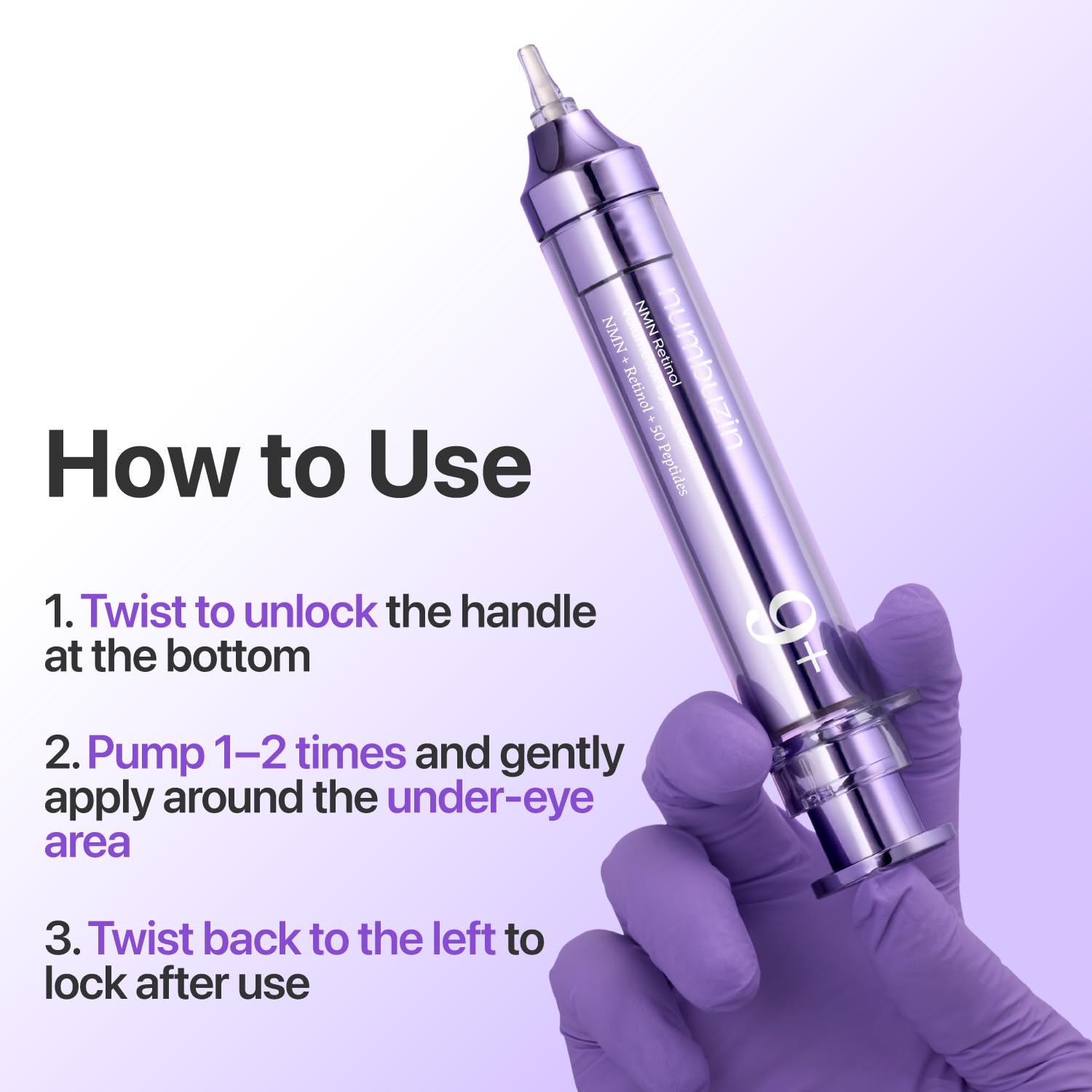 Numbuzin No.9 crema ojos con niacinamida y ceramidas para hidratación.