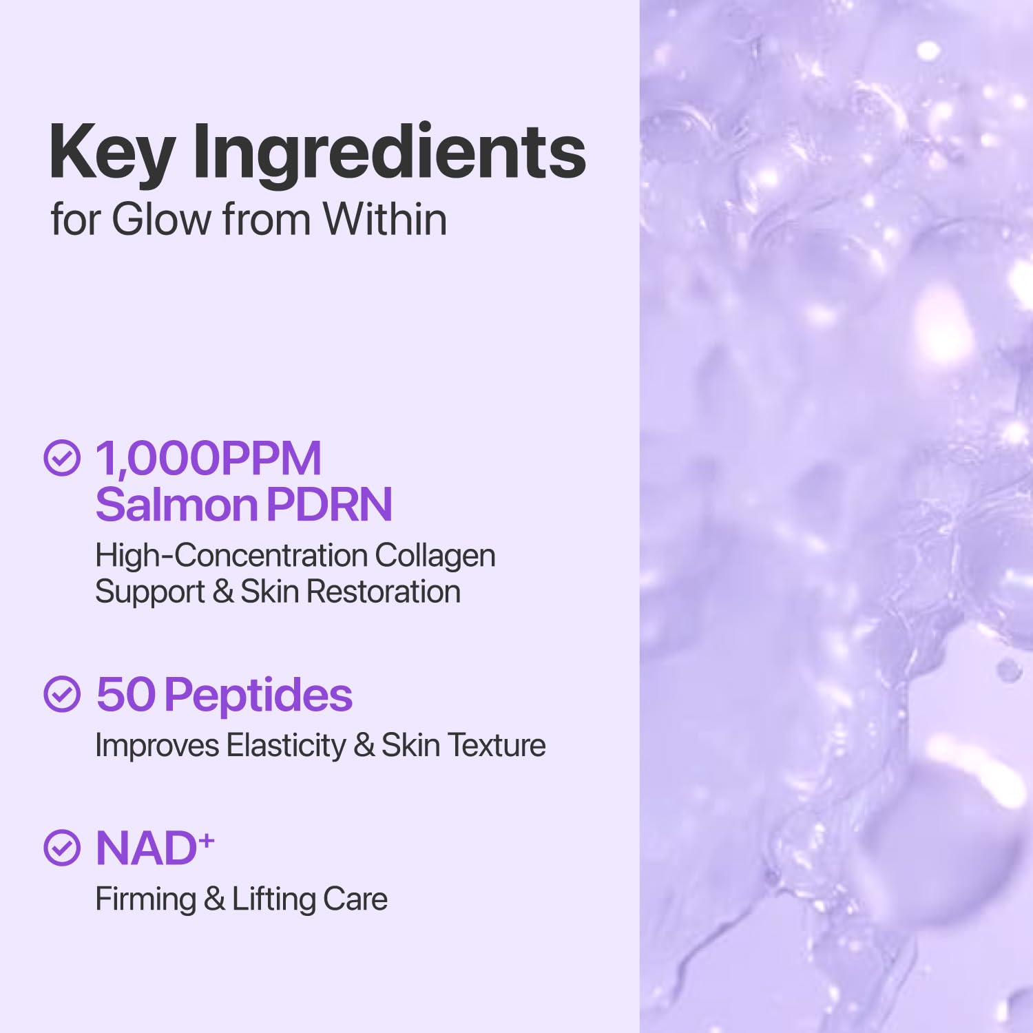 Numbuzin No.9 Toner NAD+ Salmon PDRN e ingredientes clave