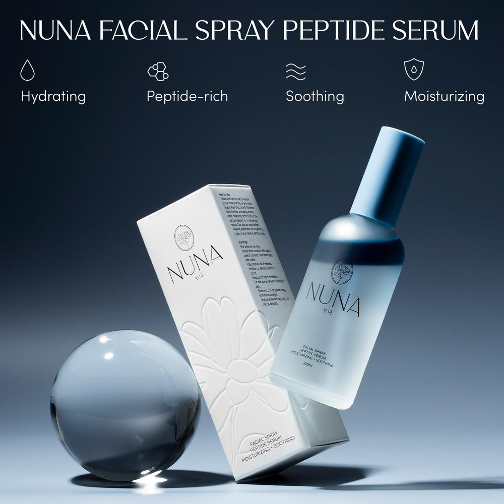 NUNA uso diario: bruma base para maquillaje y refresco rápido.
