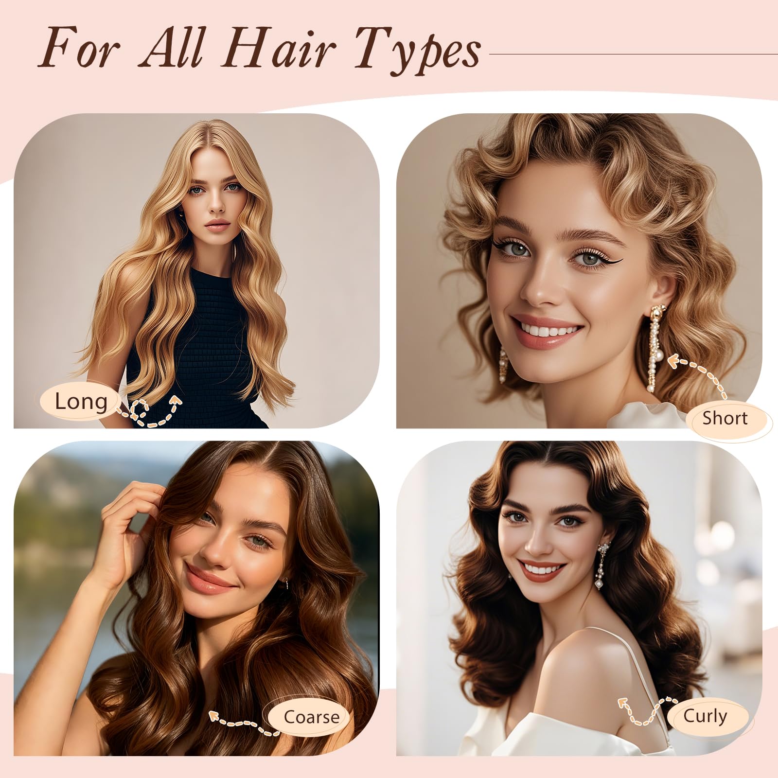 nunflue kit rizos para todo tipo de cabello, volumen sin calor