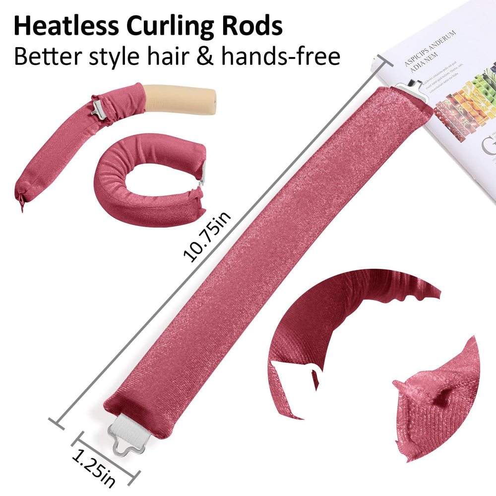 nunflue panuelo satín para dormir, rosa-rojo, fijación cómoda